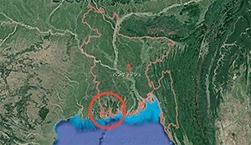 Water distribution map